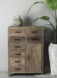 Stoere meidenkast "Levv" oud hout