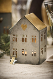 Leuke metalen huisjes - set van 3 stuks