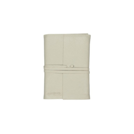 Mooi leren notitieboekje beige