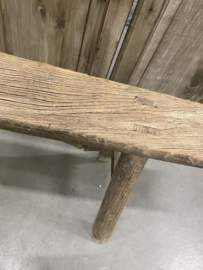 Stoer robuust chinees bankje oud hout nr.3