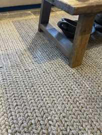 Mooi wollen vloerkleed stonegrijs