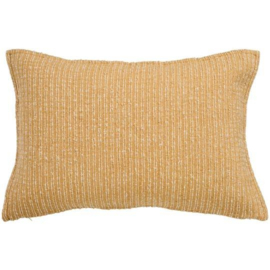 Kussen mosterdgeel met streepjes