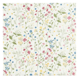 Leuke papieren servetten met bloemen