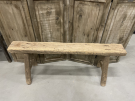 Stoer robuust chinees bankje oud hout nr.4