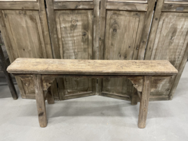 Stoer robuust chinees bankje oud hout nr.1