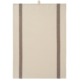 theedoek bruin streep 50x70