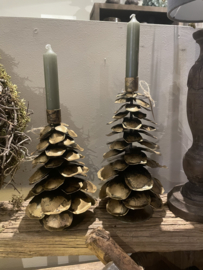 Mooie koperen metalen kerstbomen