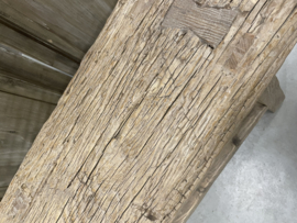 Stoer robuust bankje oud hout nr.2
