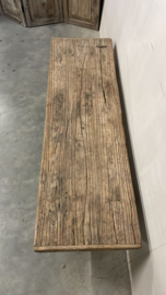 Prachtig oude unieke salontafel smal model