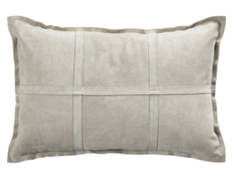 Stoer    kussen suede taupe 60x40 -PTMD-