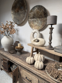 Mooie sobere beige stenen pompoenen -2 maten