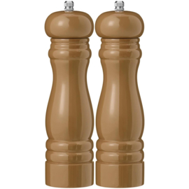 Leuke lichtbruine set zout & peper molen