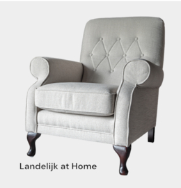 Mooie landelijke fauteuil "Silvester" van Bocx Interiors