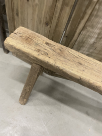 Stoer robuust chinees bankje oud hout nr.4