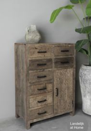 Stoere meidenkast "Levv" oud hout