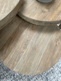 Leuke ronde salontafelset van 3 stuks "Jack"