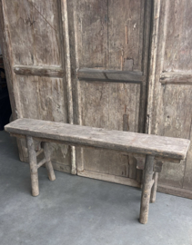 Stoer robuust chinees bankje oud hout nr.10