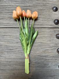Mooie bos kunst tulpen oranje