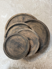 Houten ronde borden  - 6 maten