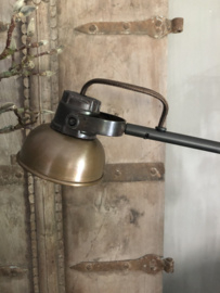 Prachtige tafellamp Mazz van Frezoli bruin patina
