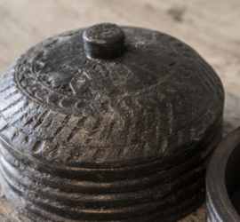Leuke houten spicebox black finish