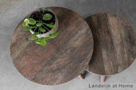 Stoere ronde salontafelset "Raf"