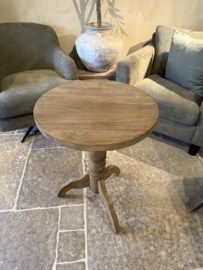 Wijntafel vergrijsd hout "Jack" 50 cm