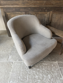 Mooie landelijke ronde fauteuil "Lauren"