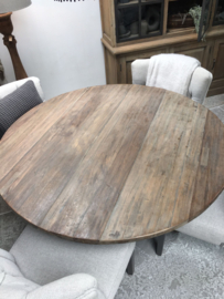 Stoere ronde eettafel "Bente" -