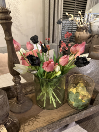 Mooie bos kunst tulpen  zwart