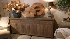 Heel stoer dressoir "Jens" vergrijsd hout