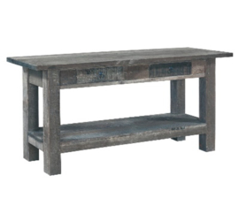 Stoere  sidetable van oud  hout "Jens"