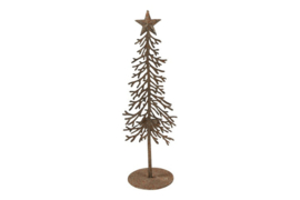 Stoere kerstboom roestbruin - 2 maten