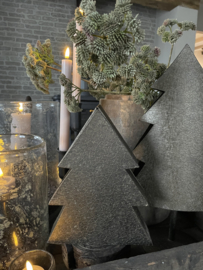 Mooie kerstboom van bruin koper metaal