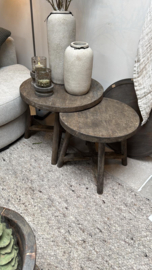 Stoere set ronde salontafels - ronde poot