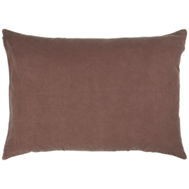Mooi linnen kussenHOES zacht rood 70x50