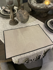 Linnen placemat in beige