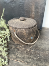 Mooie unieke Nepalese pot met deksel
