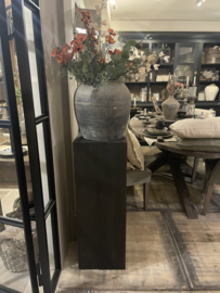 Stoere zuil van oud hout serie "Reno" Old Black 100 cm