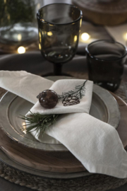 Mooie kerstbal van glas kleur mocca