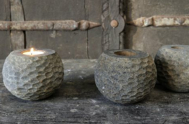 Leuke houten waxinehouder