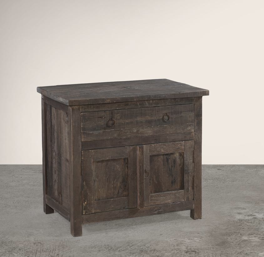 Stoer kastje oud hout "Jens"