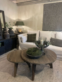 Stoere set "Jens" ronde salontafels - groot