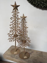 Stoere kerstboom roestbruin - 2 maten