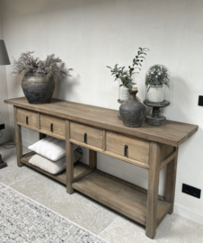 Prachtige sidetable "Jack" met 4 lades