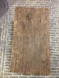 Prachtig uniek oud houten bankje XL