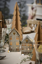 Leuke metalen huisjes - set van 3 stuks