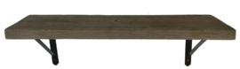 Stoere wandplank Reno grey - 60-80-100-120-140-200 cm