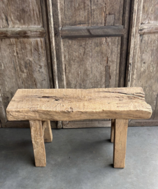 Stoer robuust bankje oud hout nr.18