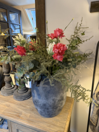 Mooie grote open tulp donkerroze